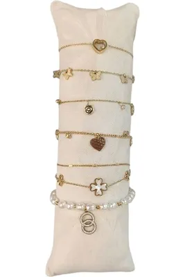 Bracelet en lot avec présentoir Or