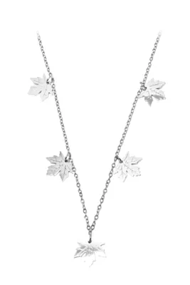 Collier feuille Argent