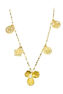 Collier breloque fleur Or