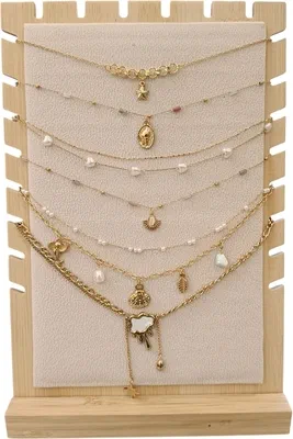 Collier en lot avec présentoire Or