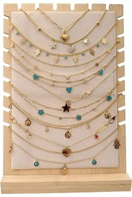 Collier en lot avec présentoire Or