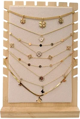 Collier en lot avec présentoire Or