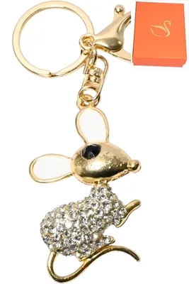 porte-cle souris Or