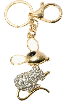 porte-cle souris Or