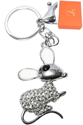 porte-cle lapin Argent