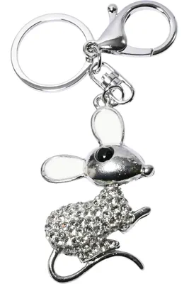 porte-cle souris Argent