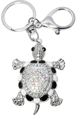 porte-cle tortue Argent