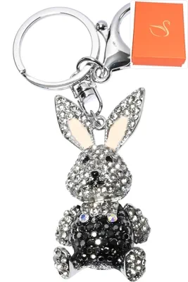 porte-cle lapin Argent