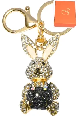 porte-cle lapin Or