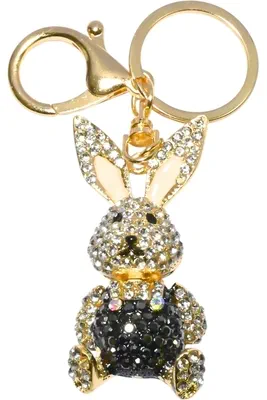 porte-cle lapin Or