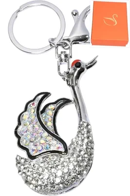 porte-cle cygne Argent