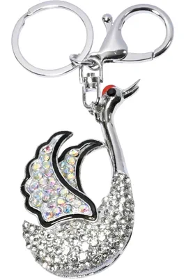 porte-cle cygne Argent