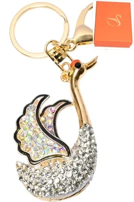 porte-cle cygne Or