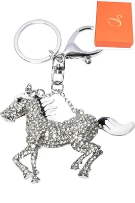 porte-cle cheval Argent