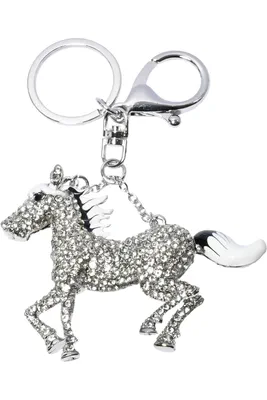 porte-cle cheval Argent