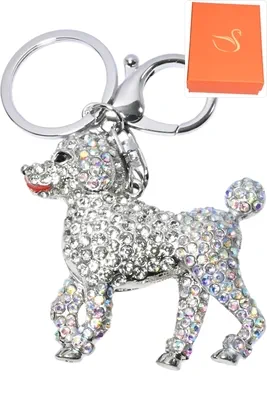 porte-cle chien Argent