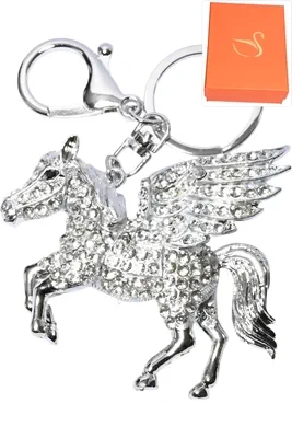 porte-cle Pégase Argent