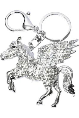 porte-cle Pégase Argent