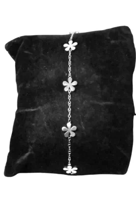 Bracelet fleur Argent