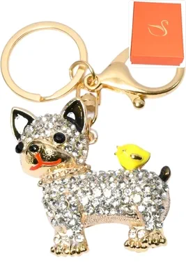 porte-cle chien Or