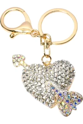 porte-cle coeur Or