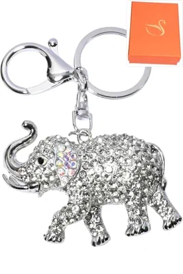 porte-cle éléphant Argent