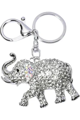 porte-cle éléphant Argent