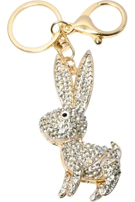 porte-cle lapin Or