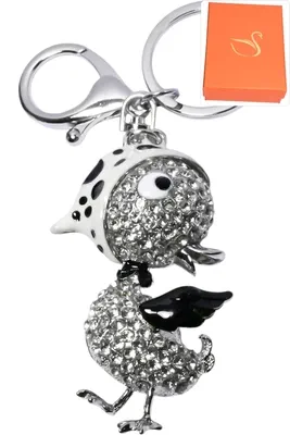 porte-cle canard Argent
