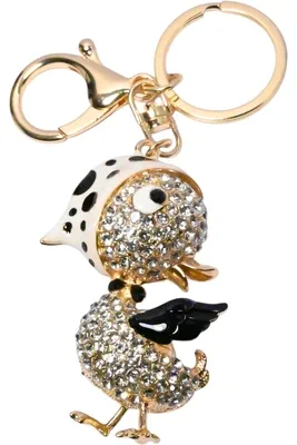 porte-cle canard Or