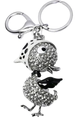 porte-cle canard Argent