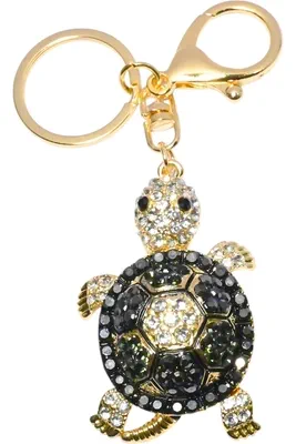 porte-cle tortue multicolore
