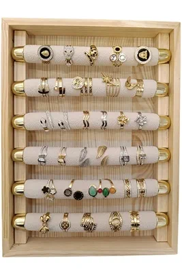 Bague en lots avec présentoire Or 657842