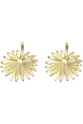 Boucle-d-oreille feuille Or 127179