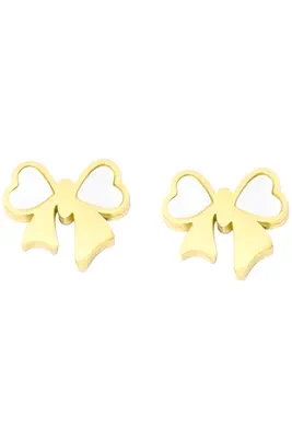 Boucle-d-oreille noeud papillon Or 5C1722