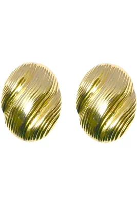 Boucle-d-oreille ovale Or 767871