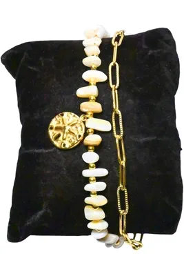 Bracelet breloque étoile Or 7CB308