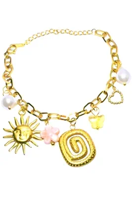 Bracelet breloque spirale Or CF303D