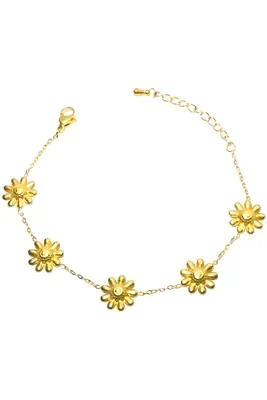 Bracelet fleur Or E5963B