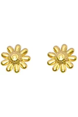 Boucle-d-oreille fleur Or E5963B