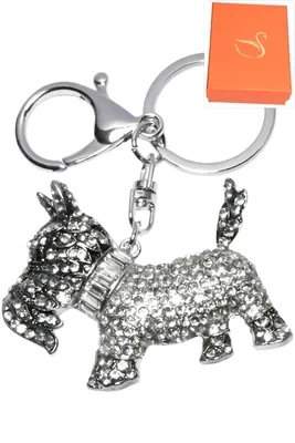 porte-cle chien Argent E98B0F