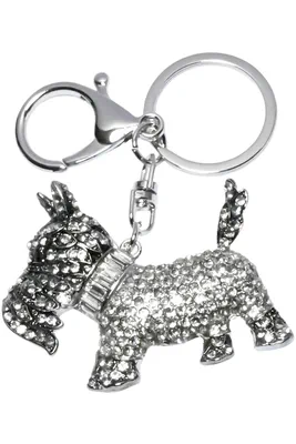 porte-cle chien Argent E98B0F