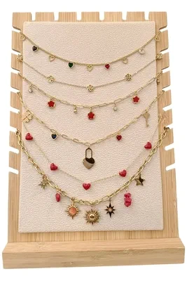 Collier en lots avec présentoire Or EF28AF