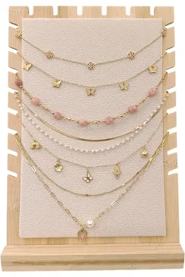 Collier en lots avec présentoire Or F3314F