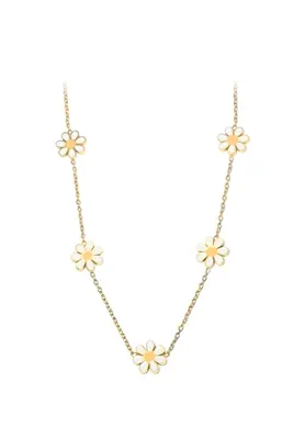Collier fleur Or QWS975