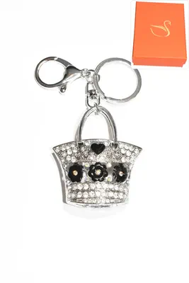 porte-cle Coffret cadeaux sac Argent