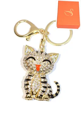 porte-cle Coffret cadeaux chat Or