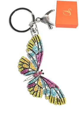 porte-cle Coffret cadeaux papillon Argent