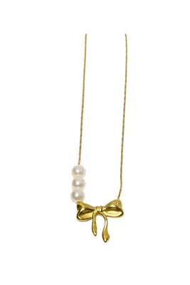 Pendentif noeud papillon Or