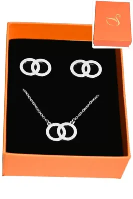 Coffret infini parure bijoux collection hervé aliex Argent